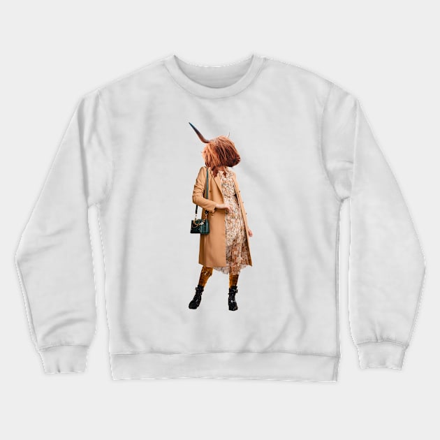 Boss Taurus Bessie (Fashion Farms #2) Crewneck Sweatshirt by Collage Garage Gifts